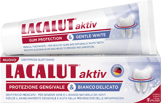 Lacalut Aktiv – protezione gengivale e bianco delicato