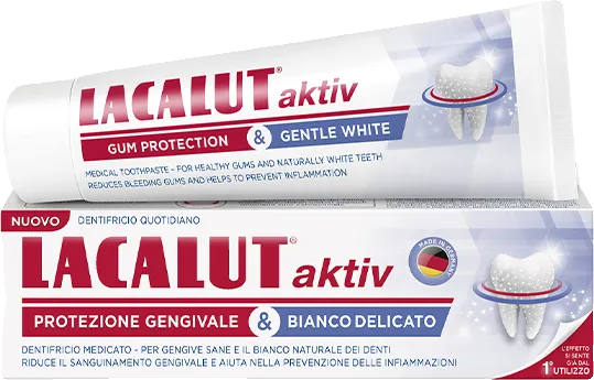 Lacalut Aktiv – protezione gengivale e bianco delicato