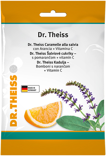 Dr. Theiss Bonbon salvia e arancio con Arancia + Vitamina C