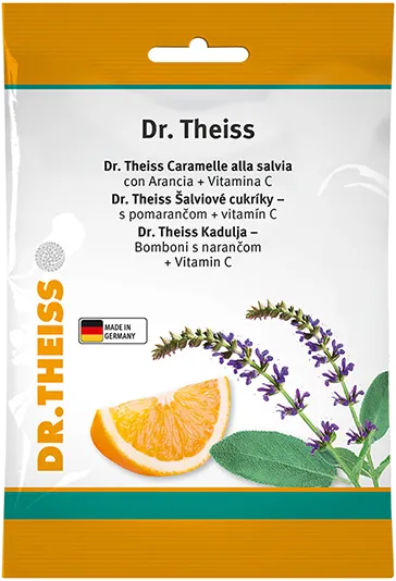 Dr. Theiss Bonbon salvia e arancio con Arancia + Vitamina C