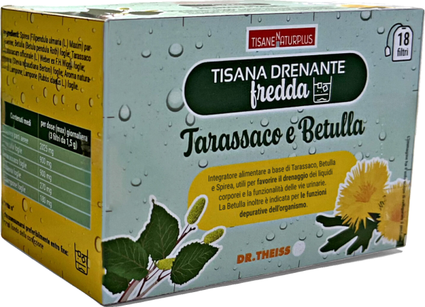 Tisana fredda drenante Tarassaco e Betulla