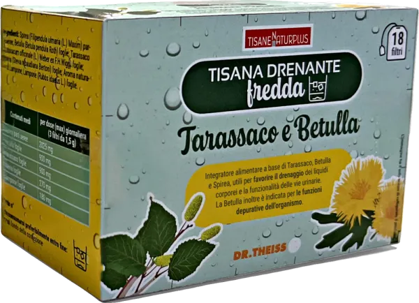 Tisana fredda drenante Tarassaco e Betulla