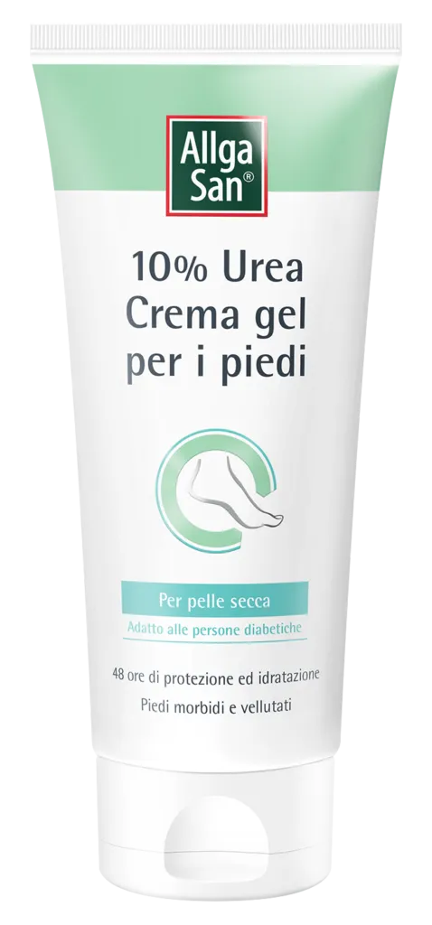 AllgaSan Crema gel per i piedi 10% di urea